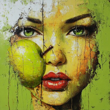 GREEN APPLE FACE