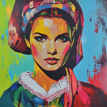 TRADITIONAL  WOMAN POPART