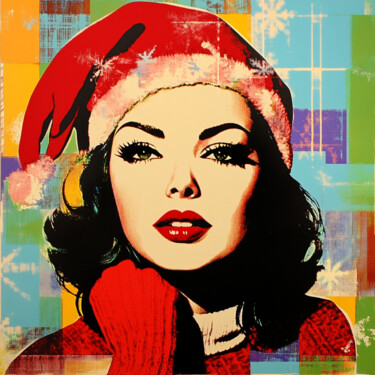 XMAS WOMAN POPART